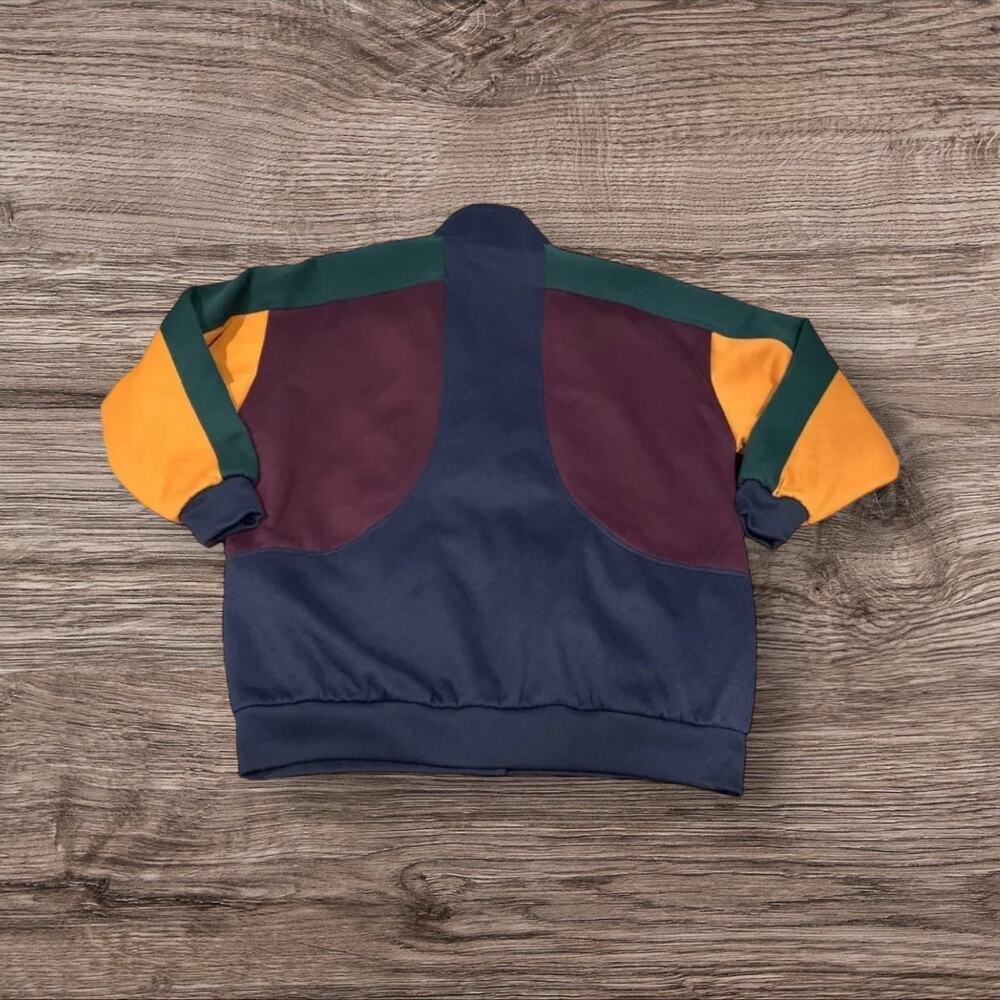 Vintage Men’s Be in the Current Seen Color Block 80s Jacket One Size Fits All - Picture 2 of 5